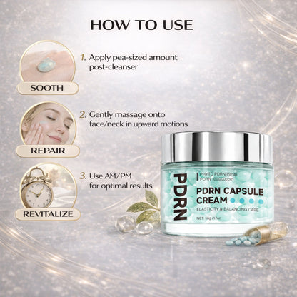 PDRN Capsule Cream 100 | Crema Hidratante Regeneradora con Péptidos